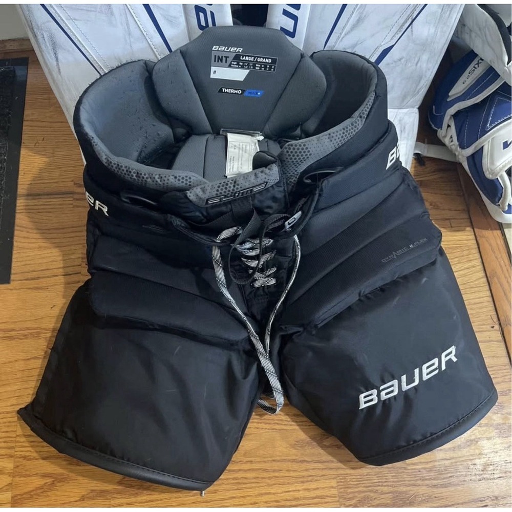 Bauer Elite Goalie Padded Pants intermediate Large Black Ice Hockey